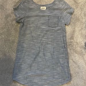 Pact Chambray T Shirt Dress NWOT
